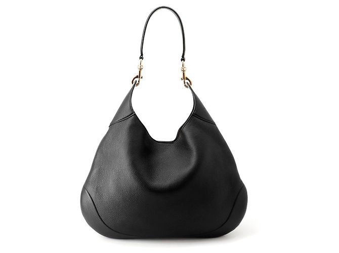 Borsa a tracolla Gucci GUCCI B Medium Leather Nero