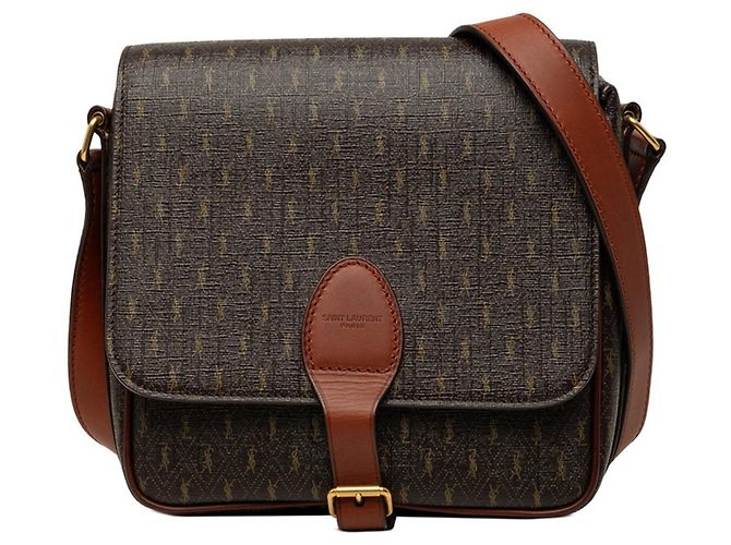 Autre Marque Saint Laurent Le Monogram Medium Satchel Marrom