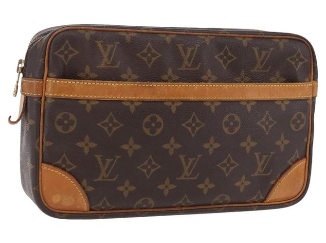 Sac pochette LOUIS VUITTON Monogram Compiegne 28 M51845 LV Auth ep16014 Monogramme