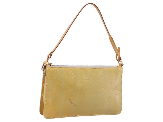 LOUIS VUITTON Monogram Vernis Lexington Accessory Pouch Gris M91056 Auth bs37380 Grey