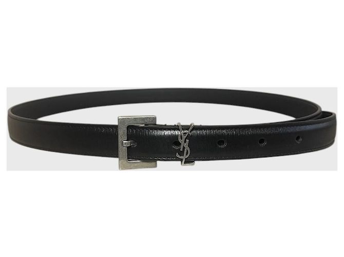 Autre Marque Saint Laurent Cassandre Gürtel schwarz Gr. 85