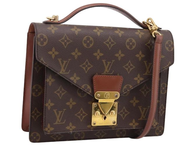 Bolso de mano LOUIS VUITTON Monogram Monceau 26 M51187 LV Auth ep16227A Monograma