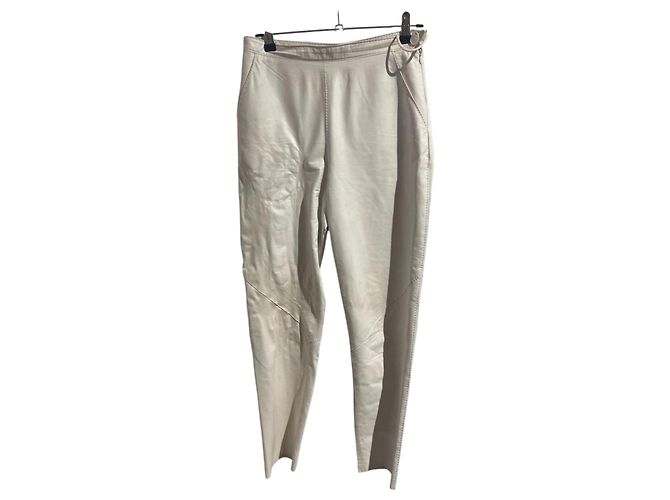 Pantaloni Hermès bianchi T.38 Bianco