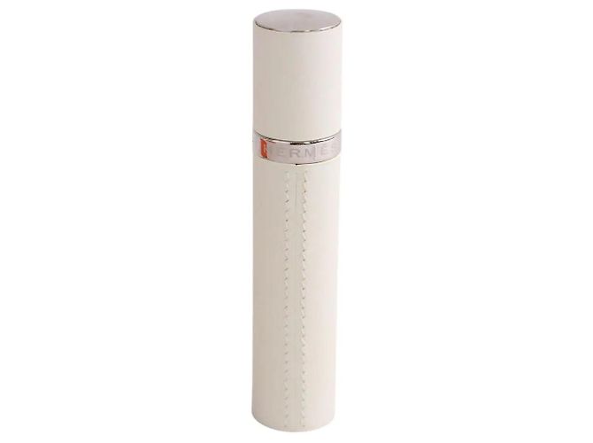 Estojo de perfume Hermès em couro branco