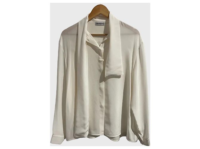 Balenciaga Bluse écru Gr.40 Beige