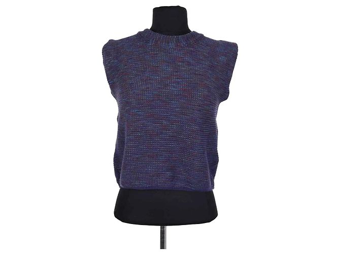 Autre Marque Pull sans manches bleu marine