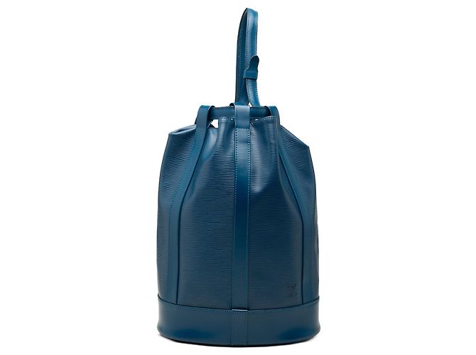 Blue Louis Vuitton Epi Randonnee PM Backpack
