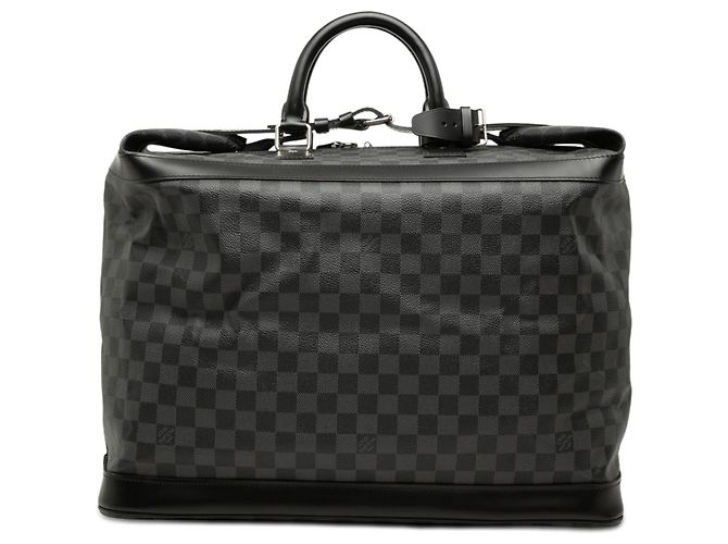 Mala de viagem Louis Vuitton Damier Graphite Grimaud preta Preto