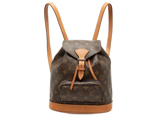 Brown Louis Vuitton Monogram Montsouris MM Backpack