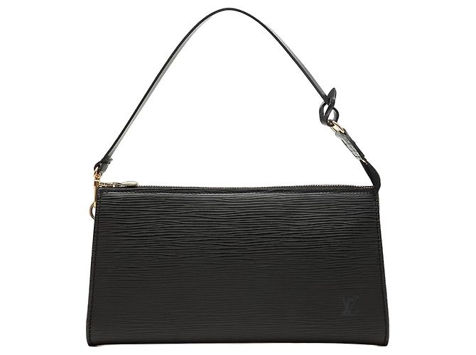 Borsa a tracolla Louis Vuitton Epi Pochette Accessoires Nera Nero