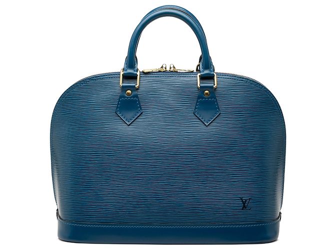 Sac à main Louis Vuitton Epi Alma PM Bleu