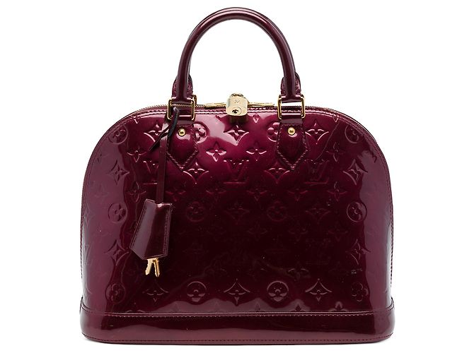 Louis Vuitton Monogram Vernis Alma PM Handtasche rot
