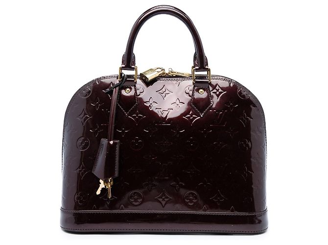 Bolsa Louis Vuitton Monogram Vernis Alma PM Purple Roxo