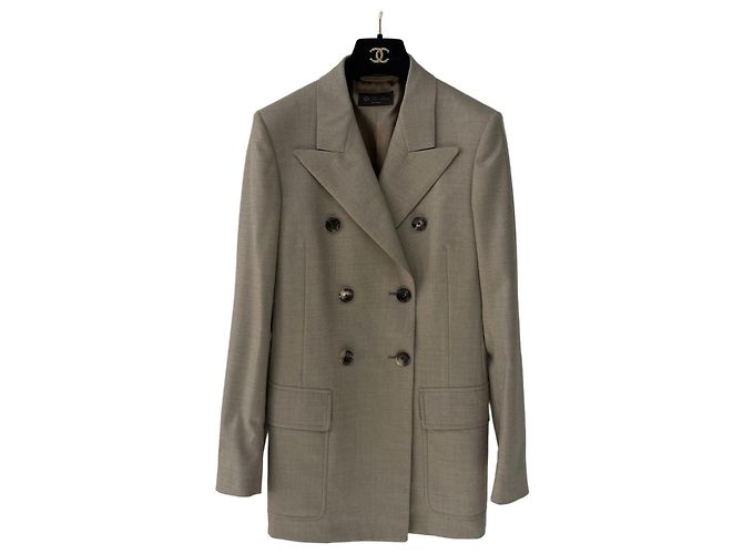 Loro Piana Double Breasted Wool Blazer Camel Multiple colors