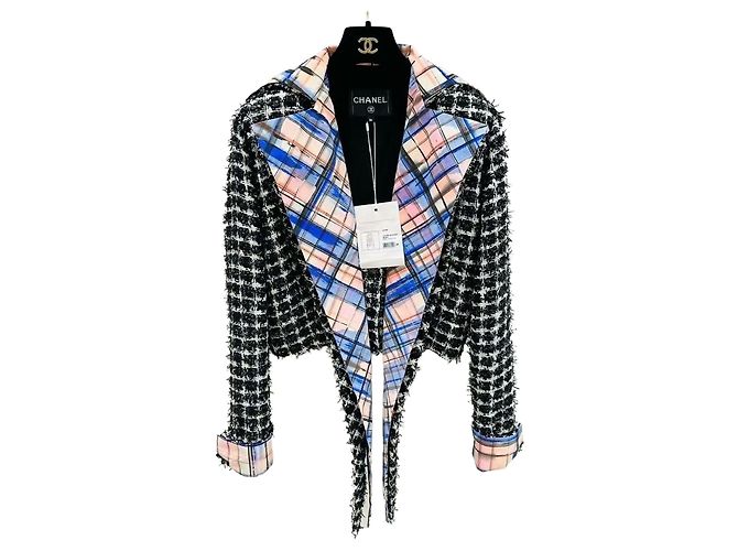 Chanel Multicolor Tweed Top Multiple colors