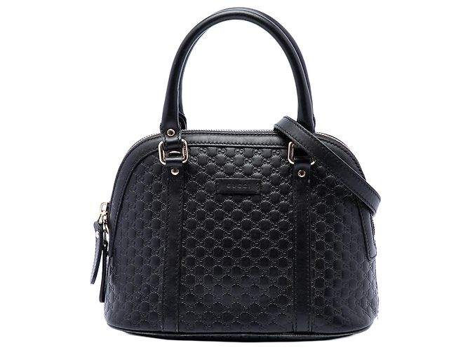 Borsa Dome Mini Microguccissima Gucci Nera Nero