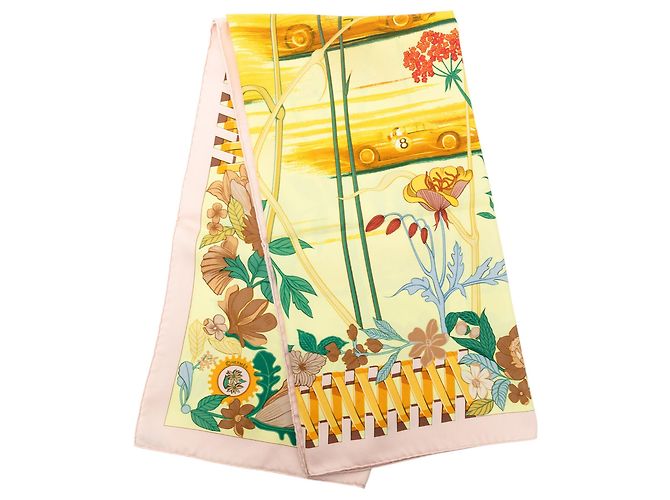 Foulard di seta Multi Hermès Les Bolides 90 Multicolore