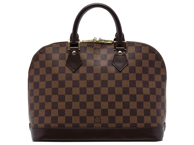 Sac à main Louis Vuitton Damier Ebene Alma PM Marron