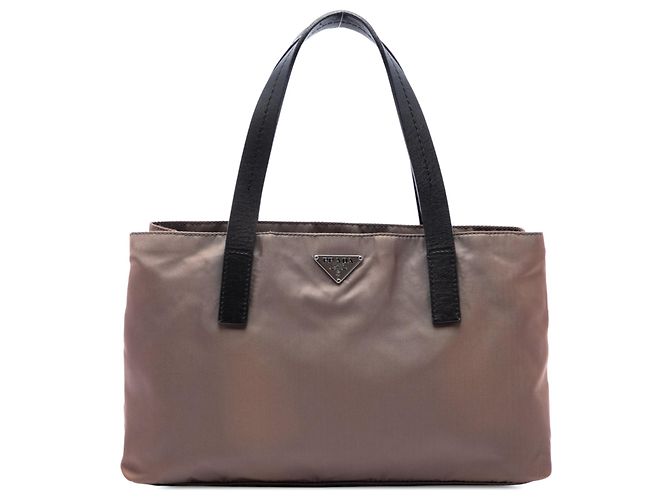 Tote Sac cabas Prada Tessuto marron