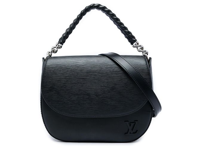 Borsa Satchel Louis Vuitton Epi Luna Nera Nero