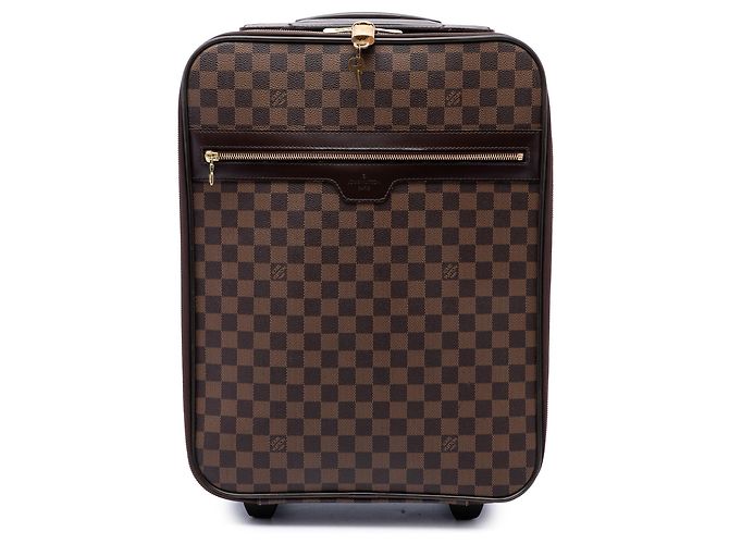 Borsa da viaggio Pegase 45 Damier Ebene Louis Vuitton marrone