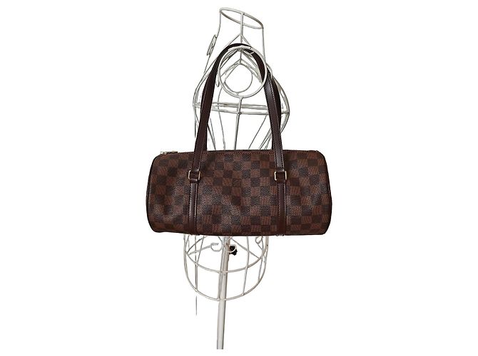 Louis Vuitton Bolsa Papillon 30 Damier Ebène Marrom Damier ebene