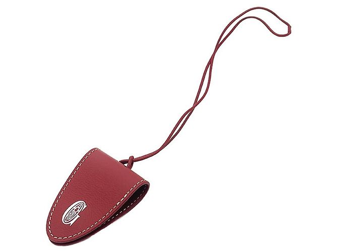 Goyard Red Leather Bag Clip