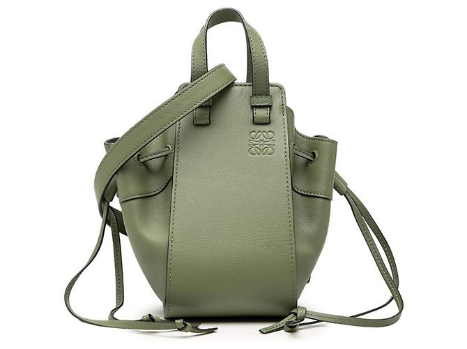 Bolsa de mão/Bolsa de ombro Loewe Hammock Mini Verde