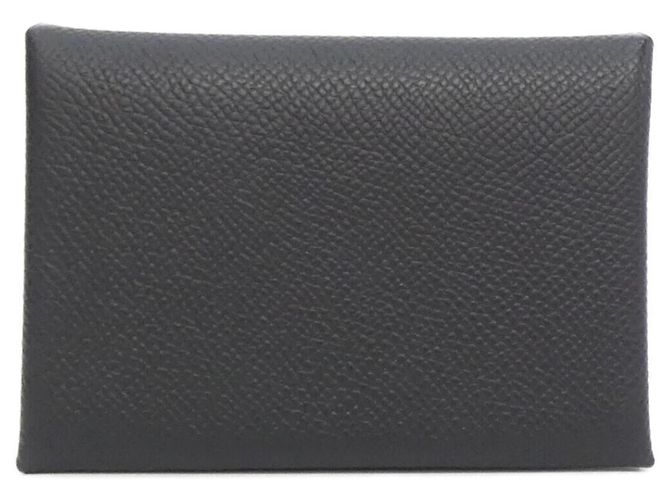 Hermès Hermes Calvi Duo Coin Case Black