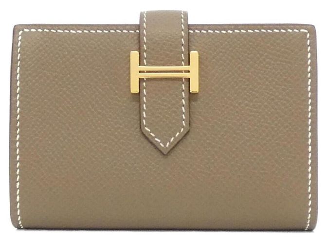 Hermès Hermes Bearn Mini Wallet Taupe