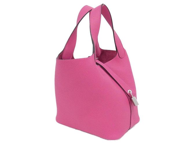 Hermès Bolsa Hermes Picotin Lock PM Rosa