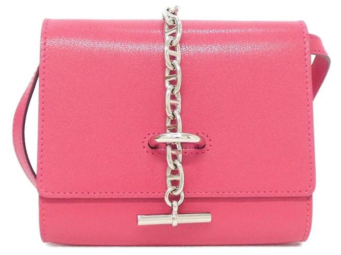 Hermès Chaine d'Ancre To Go Shoulder Wallet Rose