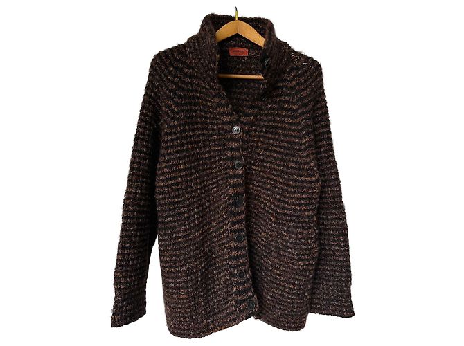 Missoni Cardigan aus brauner Wolle