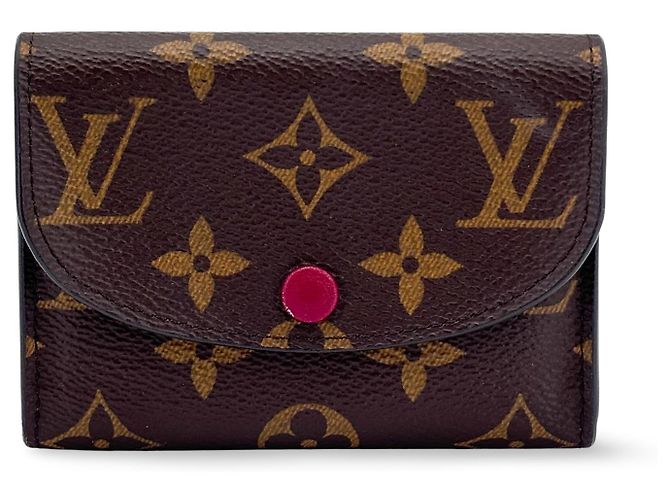 Porta-moedas Louis Vuitton em couro Epi Rosa