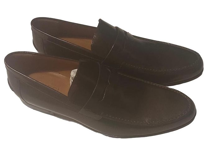 Gucci Brown Leather Loafers
