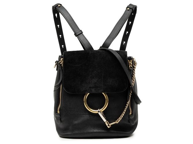 Chloé Faye Rucksack Schultertasche Schwarz