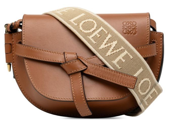 Bolsa de ombro Loewe Gate Marrom Bege