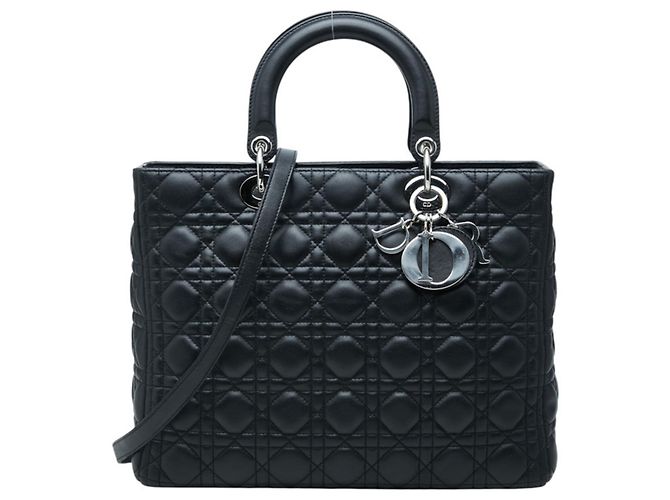 Borsa Christian Dior Cannage Lady Large Nero