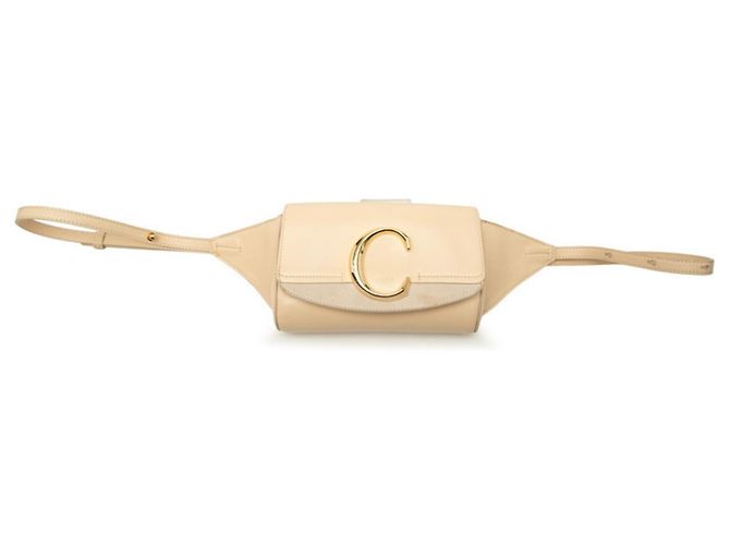 Borsa C in pelle beige Chloé