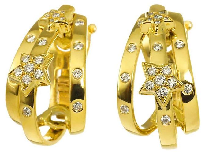 Orecchini Chanel Comet in diamanti e oro giallo 18K
