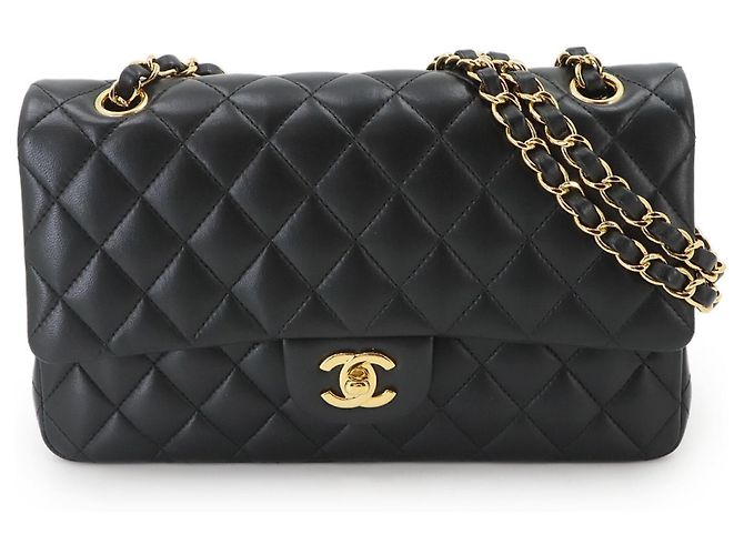 Bolsa de ombro Chanel Matelassé com corrente Preto