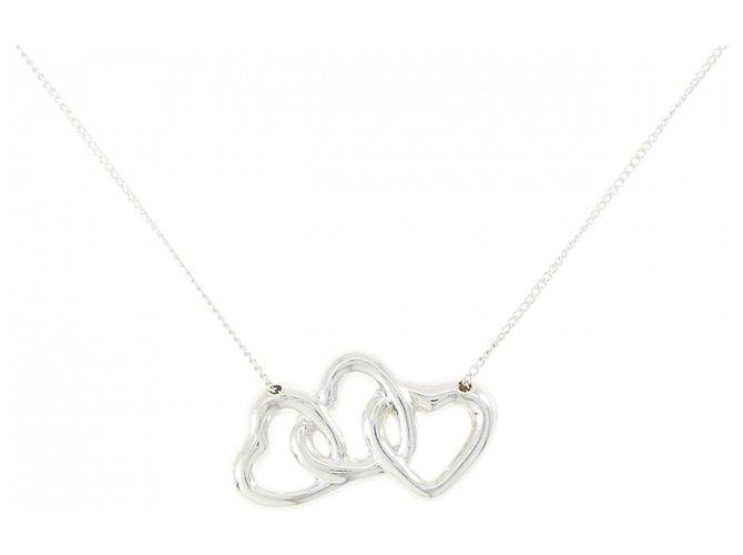 Autre Marque Collar Tiffany Triple Open Heart