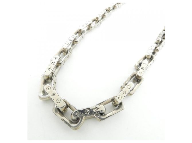Louis Vuitton Monogram Halskette Silber