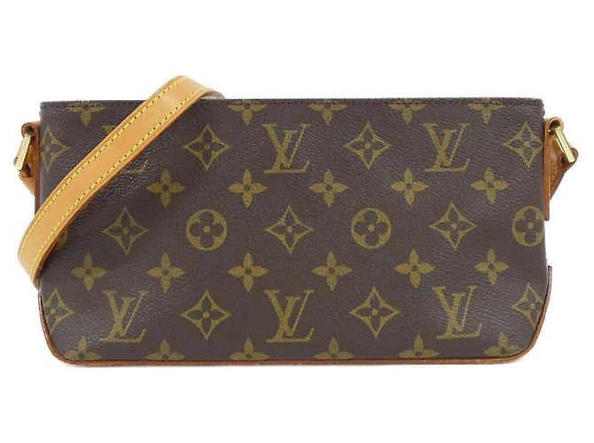 Borsa a tracolla Louis Vuitton Monogram Trotteur Marrone