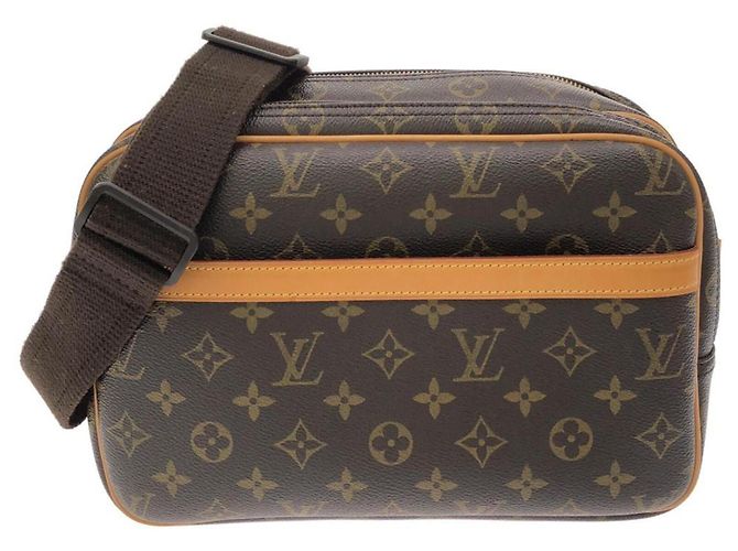 Borsa a tracolla Louis Vuitton Monogram Reporter Marrone