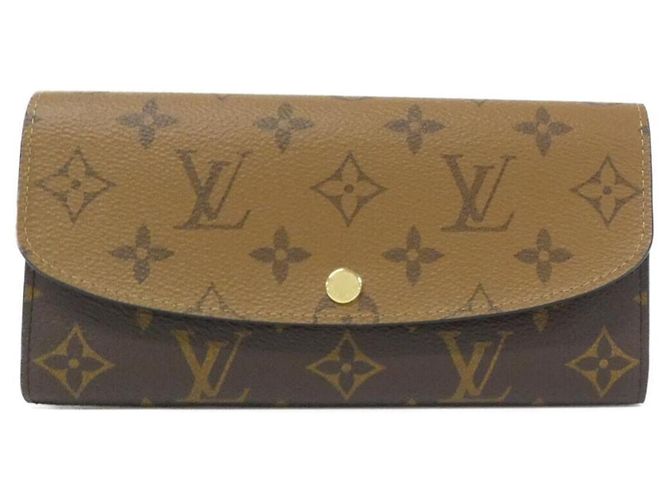 Louis Vuitton Monogram Reverse Portefeuille Emilie Wallet Brown