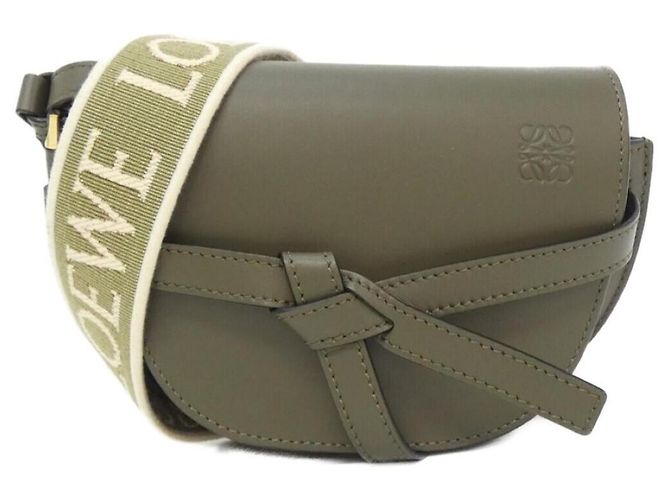 Bolsa de Ombro Loewe Gate Dual Mini Verde