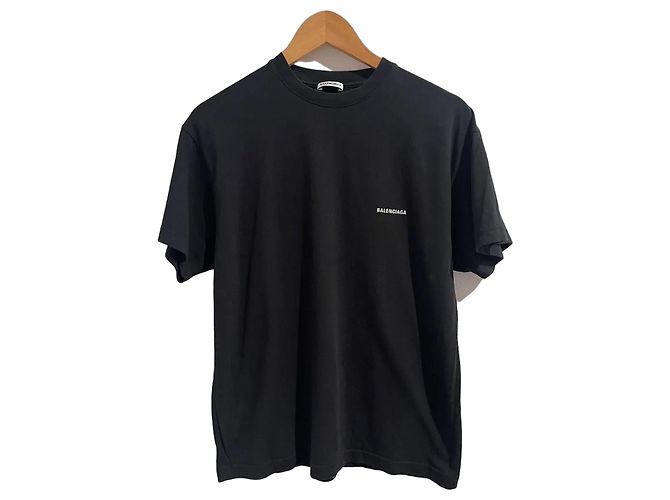 T-shirt Balenciaga Nera T.M Nero