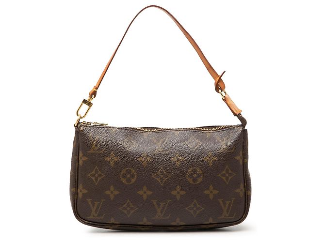 Borsa a tracolla Louis Vuitton Monogram Pochette Accessoires Marrone