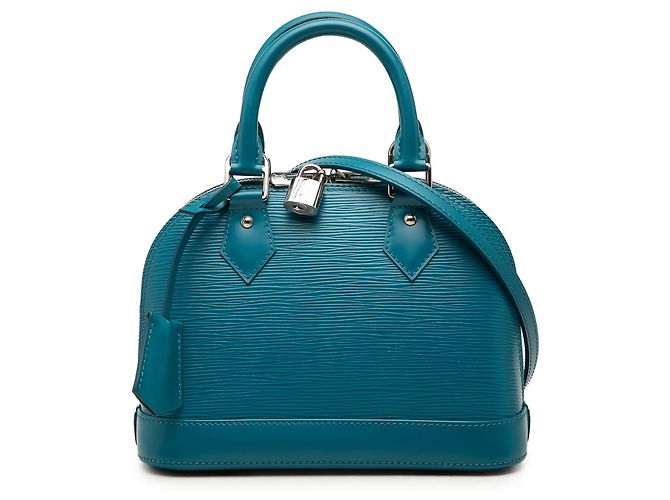 Bolsa Louis Vuitton Alma BB em couro Epi azul
